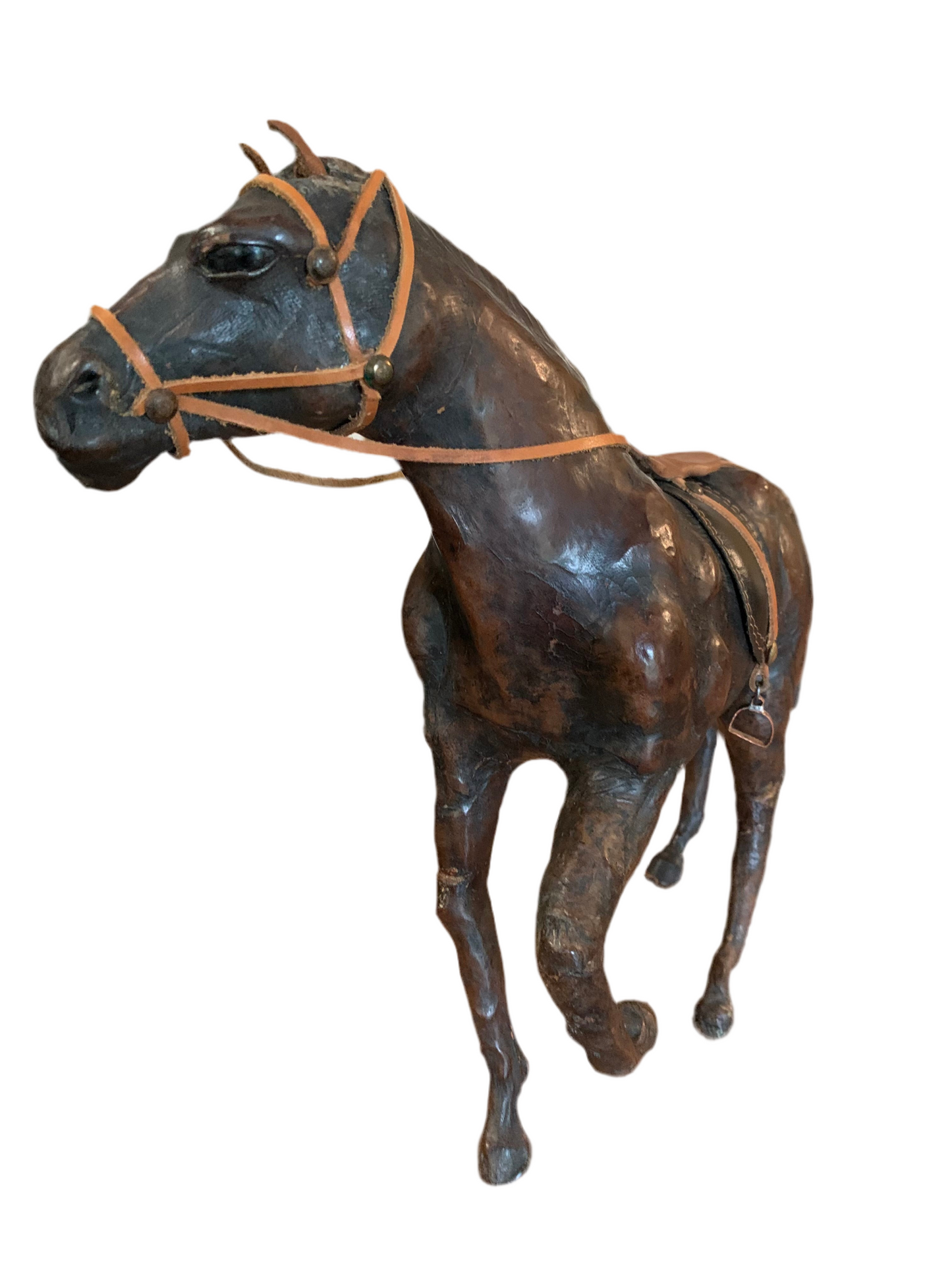 CAVALLO RIVESTITO IN CUOIO