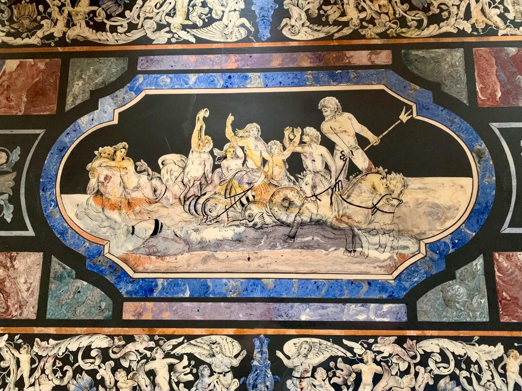 TAVOLO DI SCAGLIOLA TOSCANO 1850