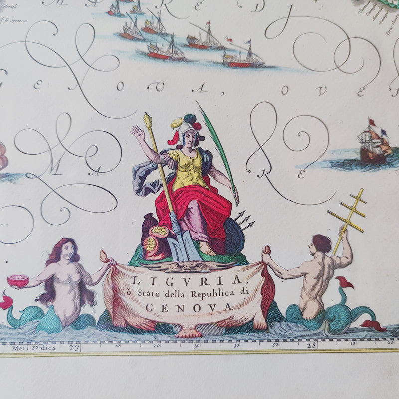 Cartina geografica della Repubblica di Genova