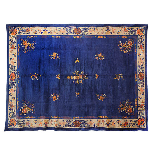 Tappeto antico azzurro Cina