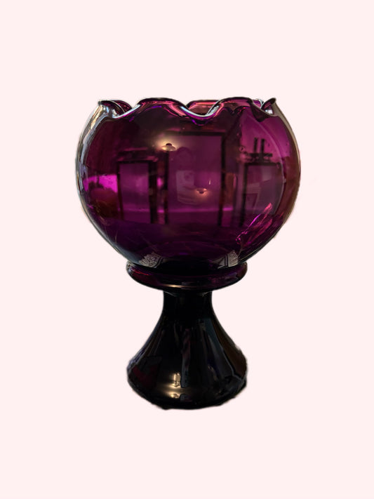 VASO VETRO TRASPARENTE AMETISTA