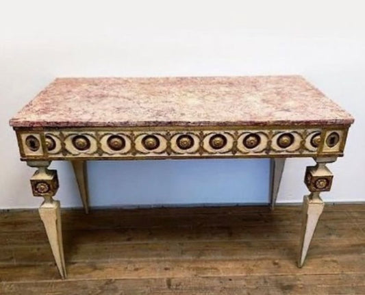 Consolle Toscana Laccata Luigi XVI