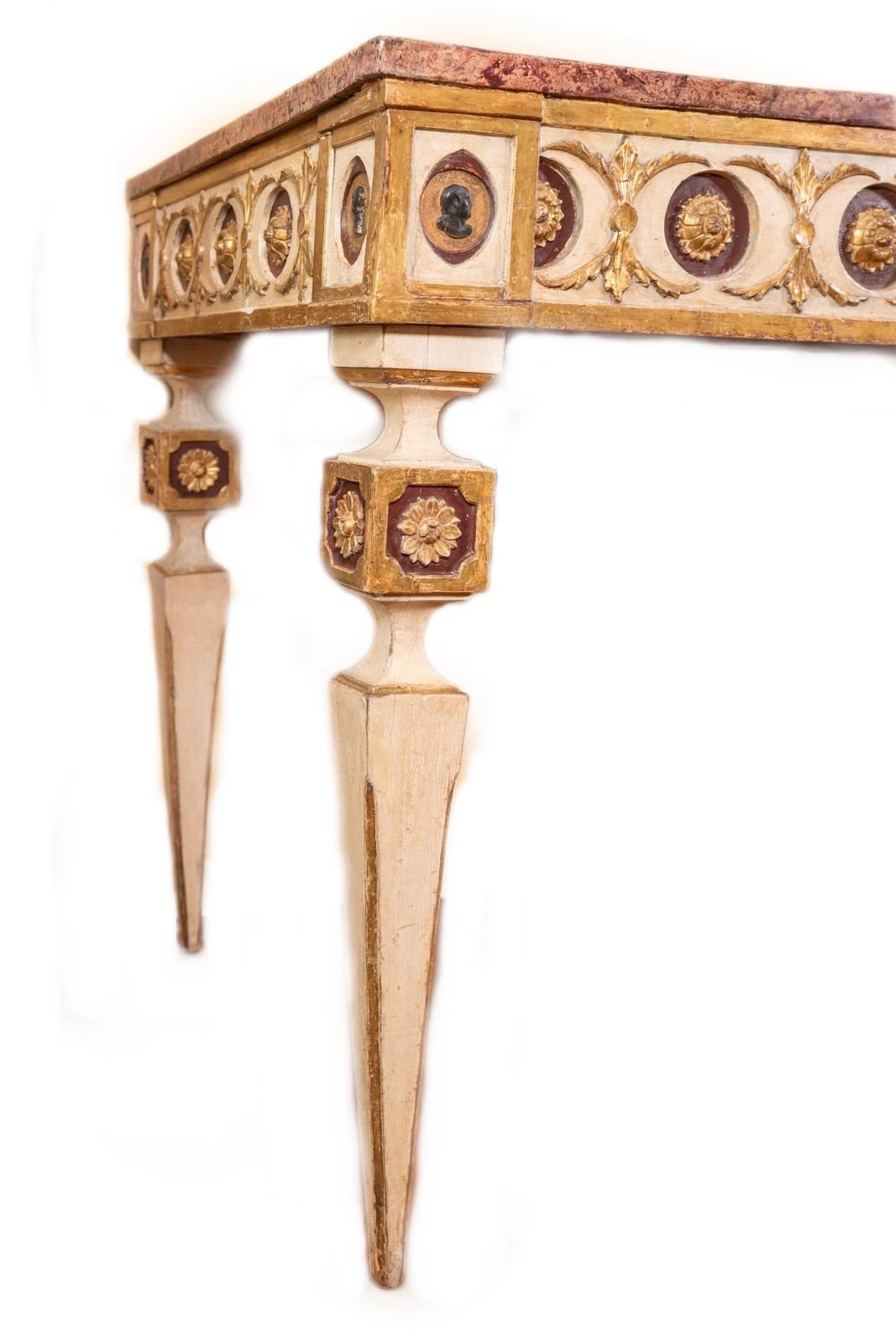 Consolle Toscana Laccata Luigi XVI