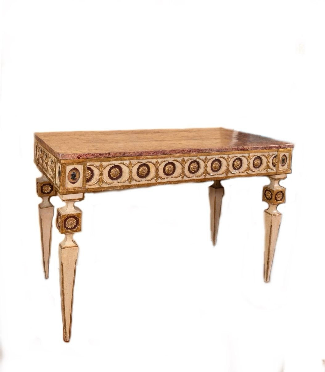 Consolle Toscana Laccata Luigi XVI
