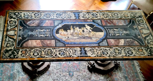 TAVOLO DI SCAGLIOLA TOSCANO 1850