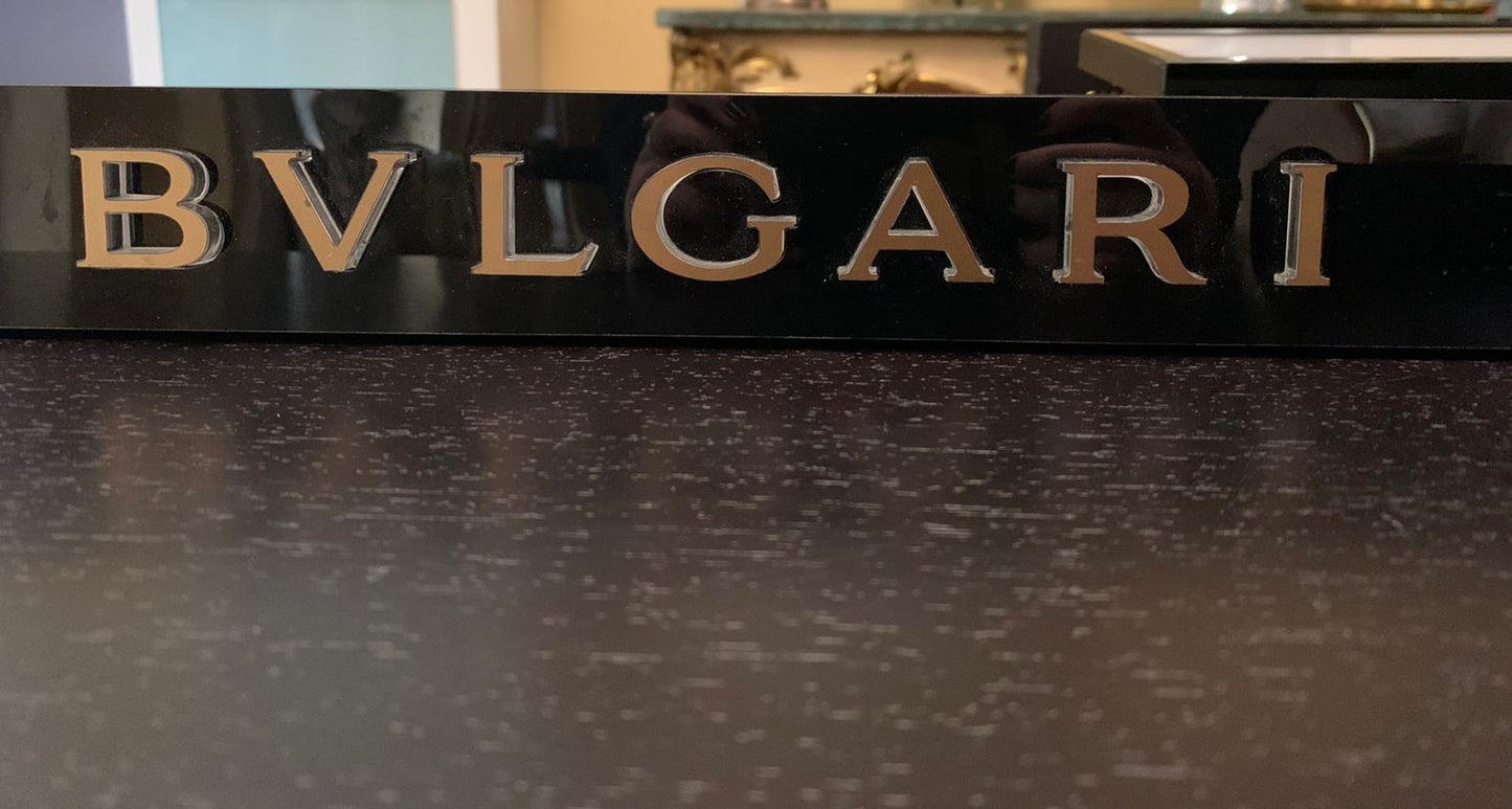 COPPIA DI RIPIANI DECORATIVI BULGARI ILLUMINATI