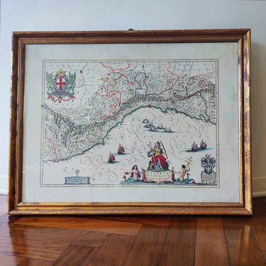 Cartina geografica della Repubblica di Genova