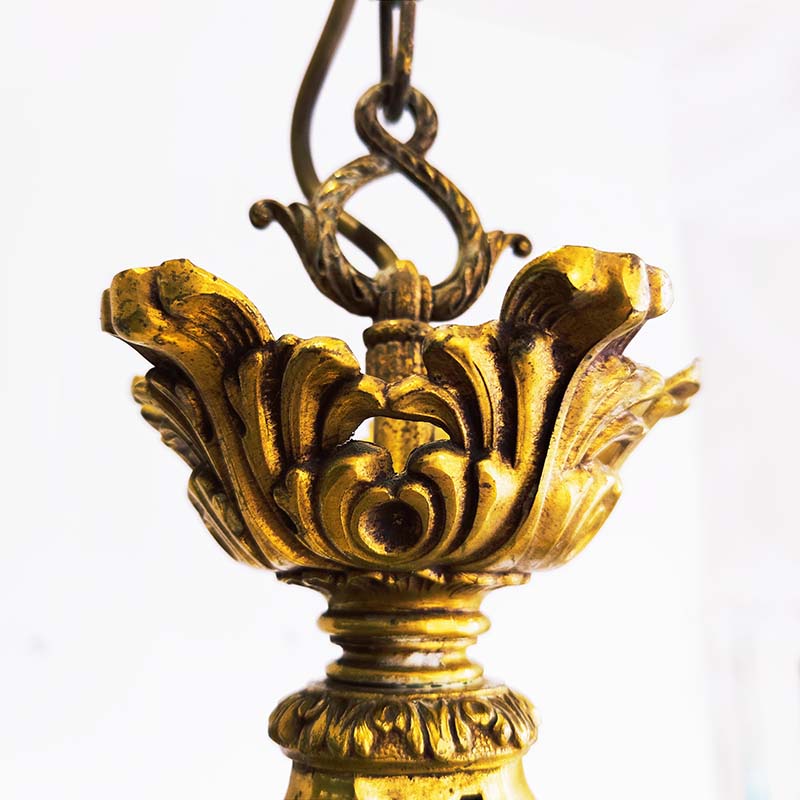 Lampadario di bronzo in stile Luigi XV
